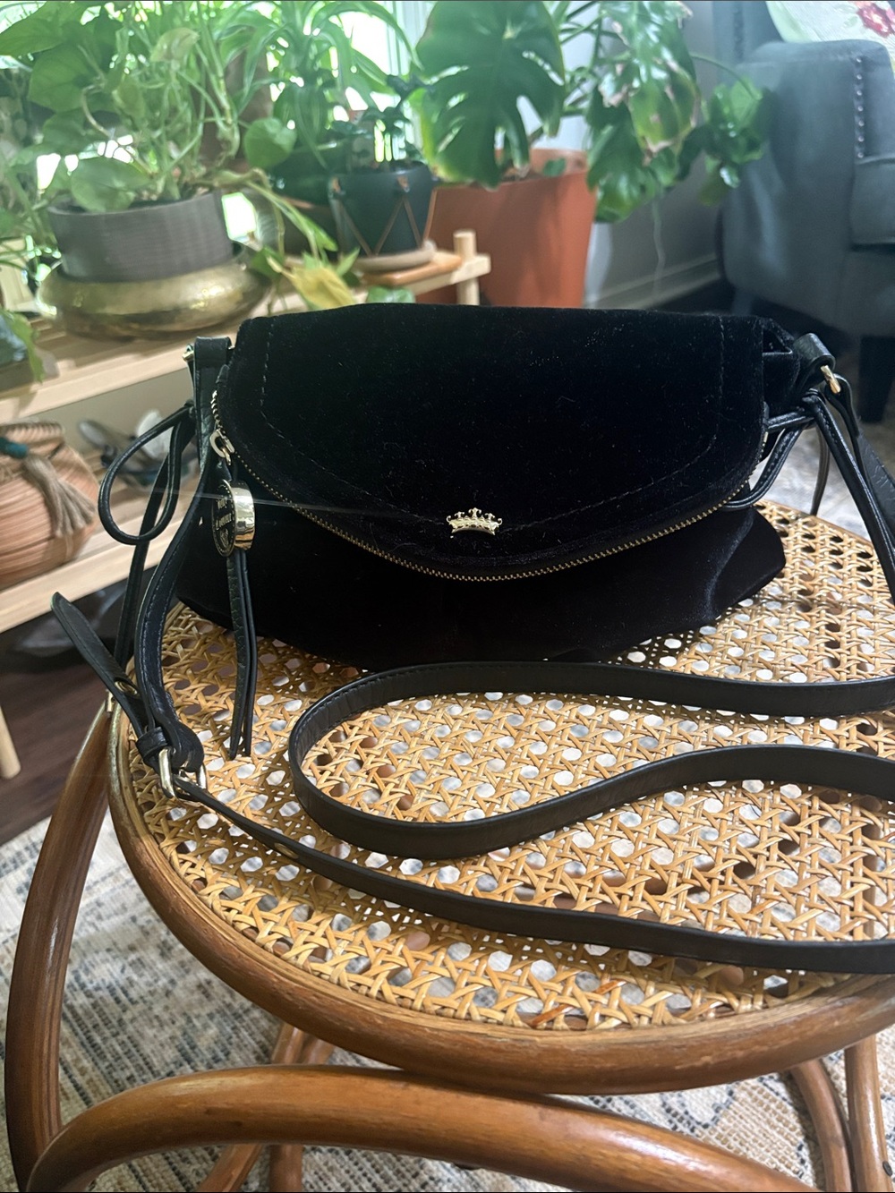 Juicy Couture velvet bag.